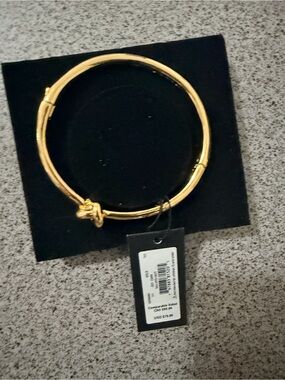 LOFT Gold Knot Hinged Bangle Bracelet